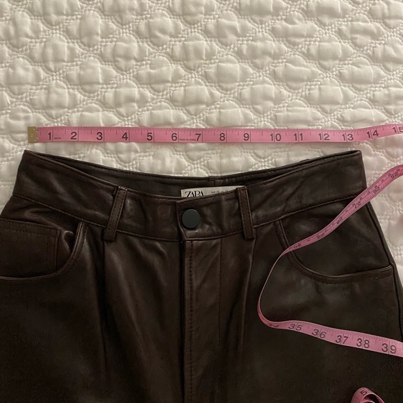 Zara Leather Pants - Picture 6 of 7